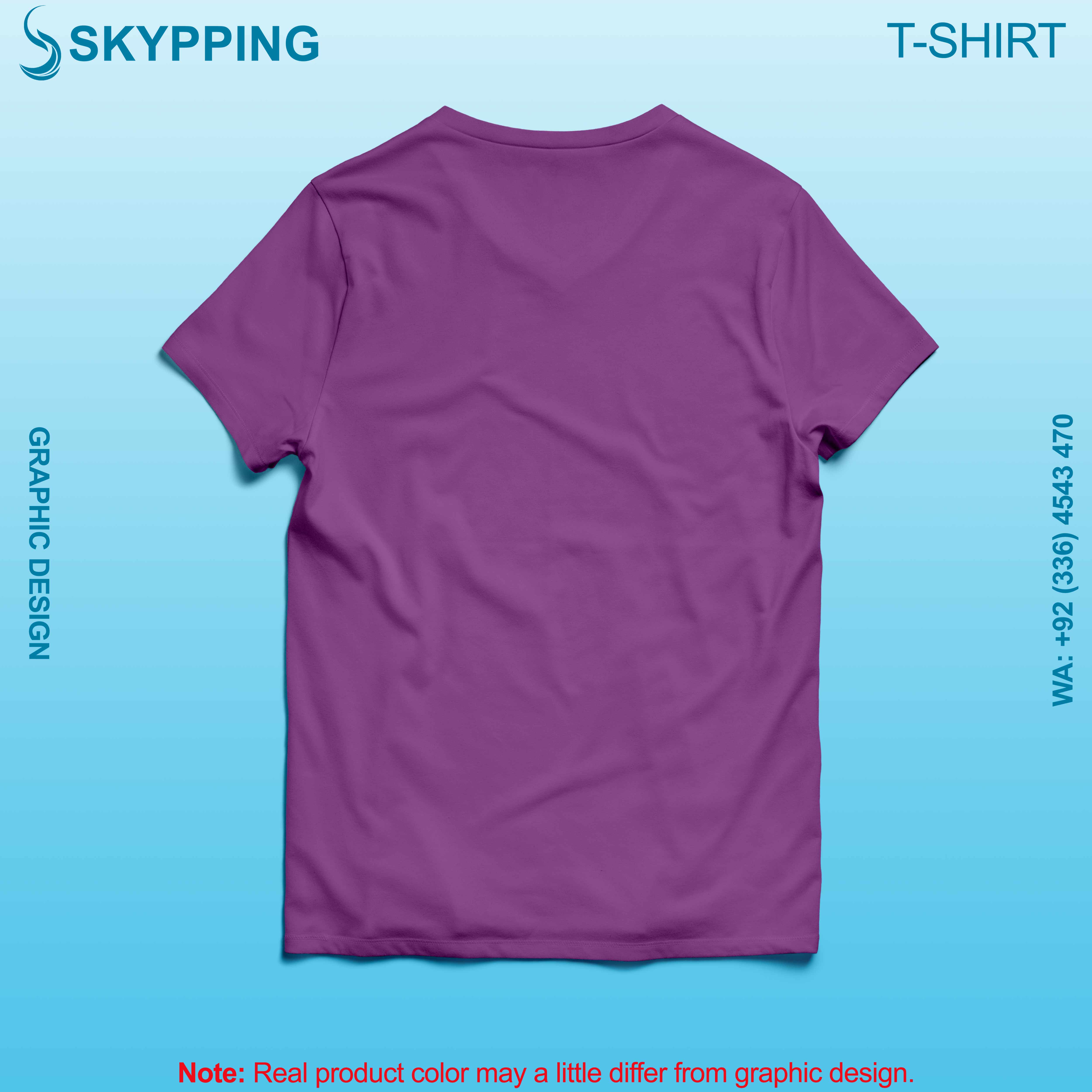 V-Neck Short set-in style sleeve long length t-shirt with shoulder panel for men